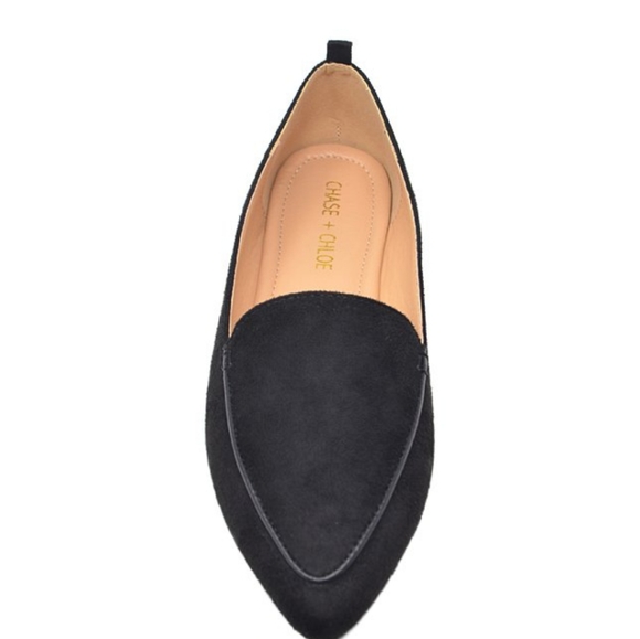 Black Pointed Toe Loafer - Picture 2 of 4